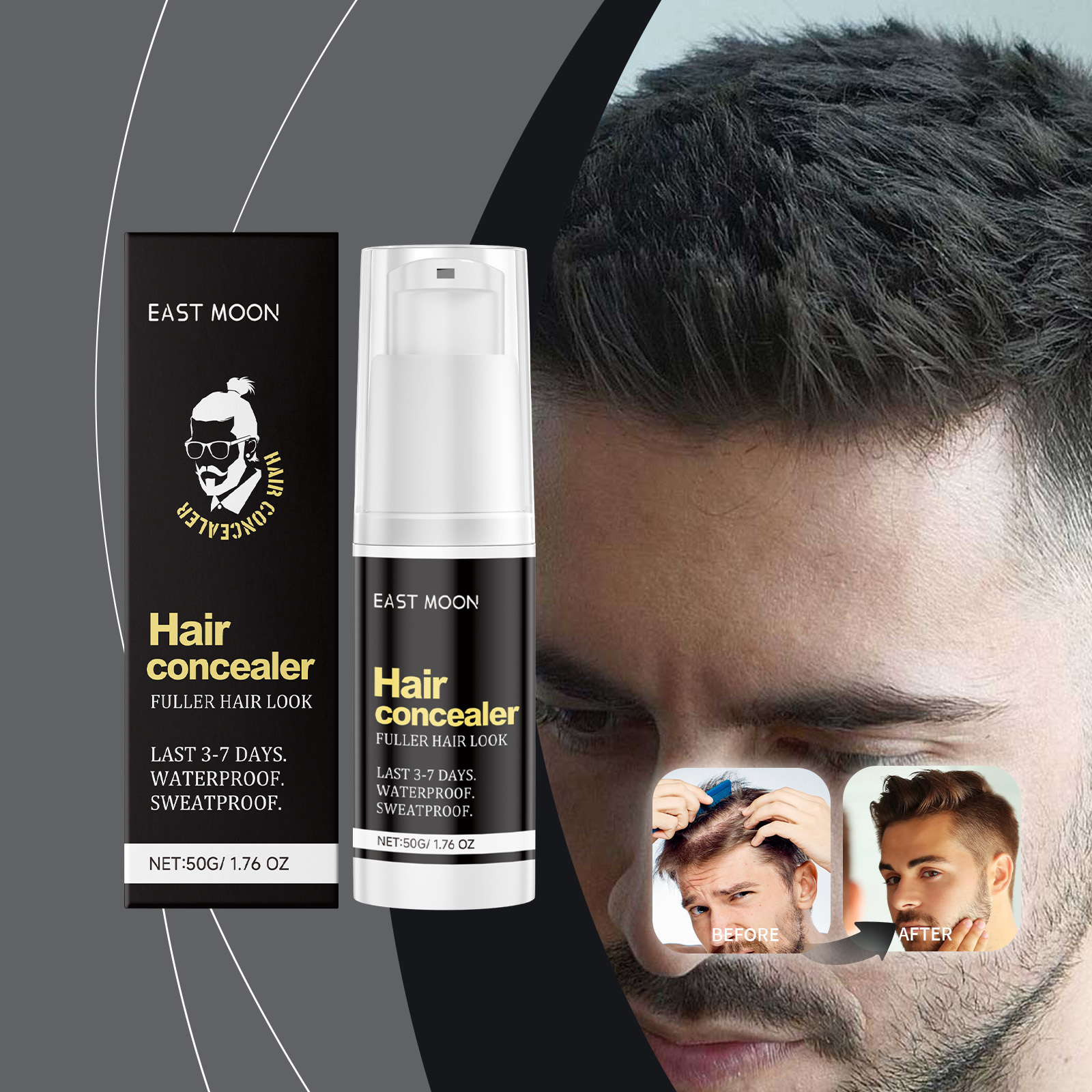 Hair Care Lotion - ヘアカバレッジコンシーラークリーム ルートタッチアップ ヘアラインを埋める ボリュームアップ スムースで優しい保湿 栄養補給
