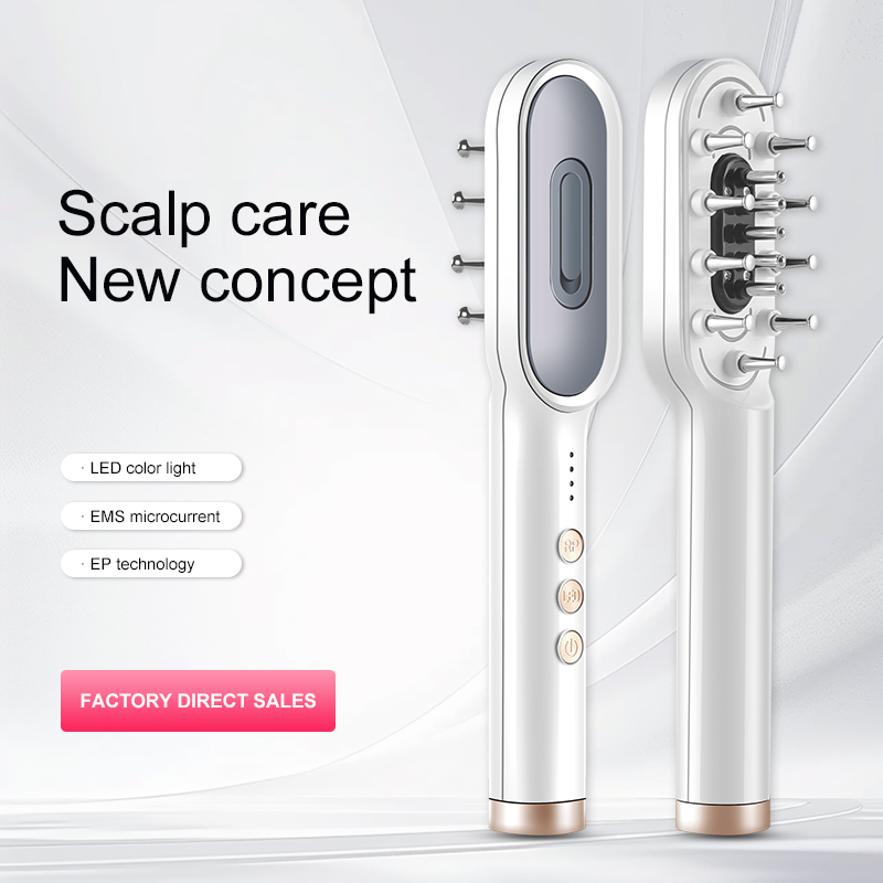 Hair Care With Protein - KSKIN LED 赤色光療法電気マッサージコーム育毛アプリケーター抗脱毛ヘッドマッサージヘアブラシ頭皮トリートメント