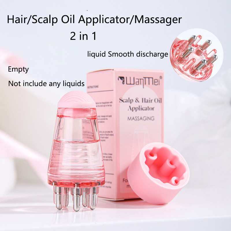 Hair Care Oil - 6ml 頭皮アプリケーター ミニヘッドマッサージローラーボールブラシ 育毛オイル薬液アプリケーターマッサージコーム