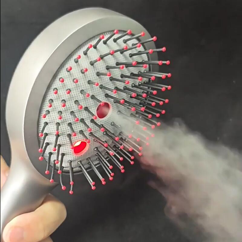 Hair Care Oil - デジタル電動振動赤色光マッサージコームヘアケアスプレーマッサージコームエッセンシャルオイルブラシスプレーエアクッションマッサージ