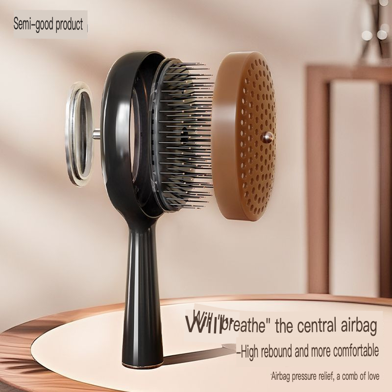 Hair Care High End - 女性用高級プレス式エアバッグロングマッサージコーム 家庭用 ボリュームアップ スムースヘア プロ仕様ヘアケアツール