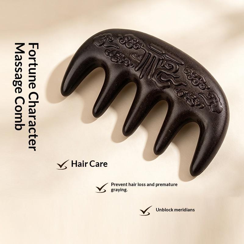 Hair Care Wella - 天然ハーブ頭皮マッサージコームヘアケアツール、伝統的な頭部リラックスブラシ、毎日の健康習慣に