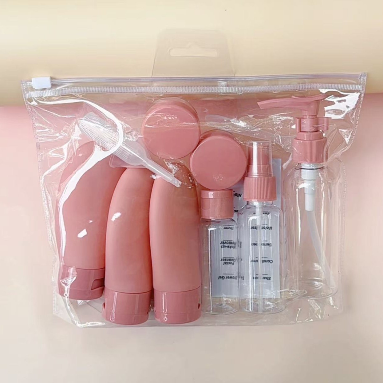 Dry Shampoo Travel - 11個入りトラベル詰め替えボトルセット、詰め替え可能なスプレーボトル、ローション、シャンプー、シャワーチューブ、詰め替え用化粧品