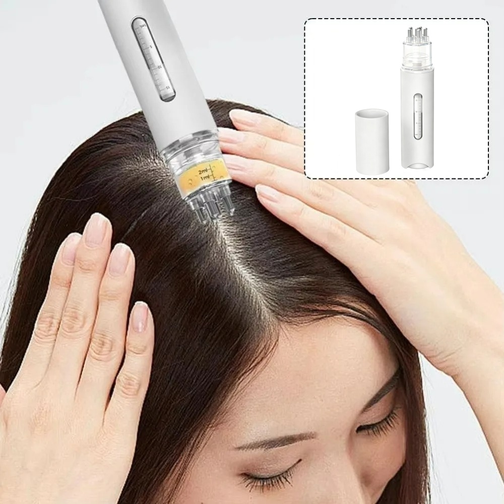 Hair Care Oil - ヘアオイルアプリケーター頭皮マッサージコーム液体導入ミニコームエッセンシャルオイルディスペンサー抜け毛防止頭皮ケアコーム
