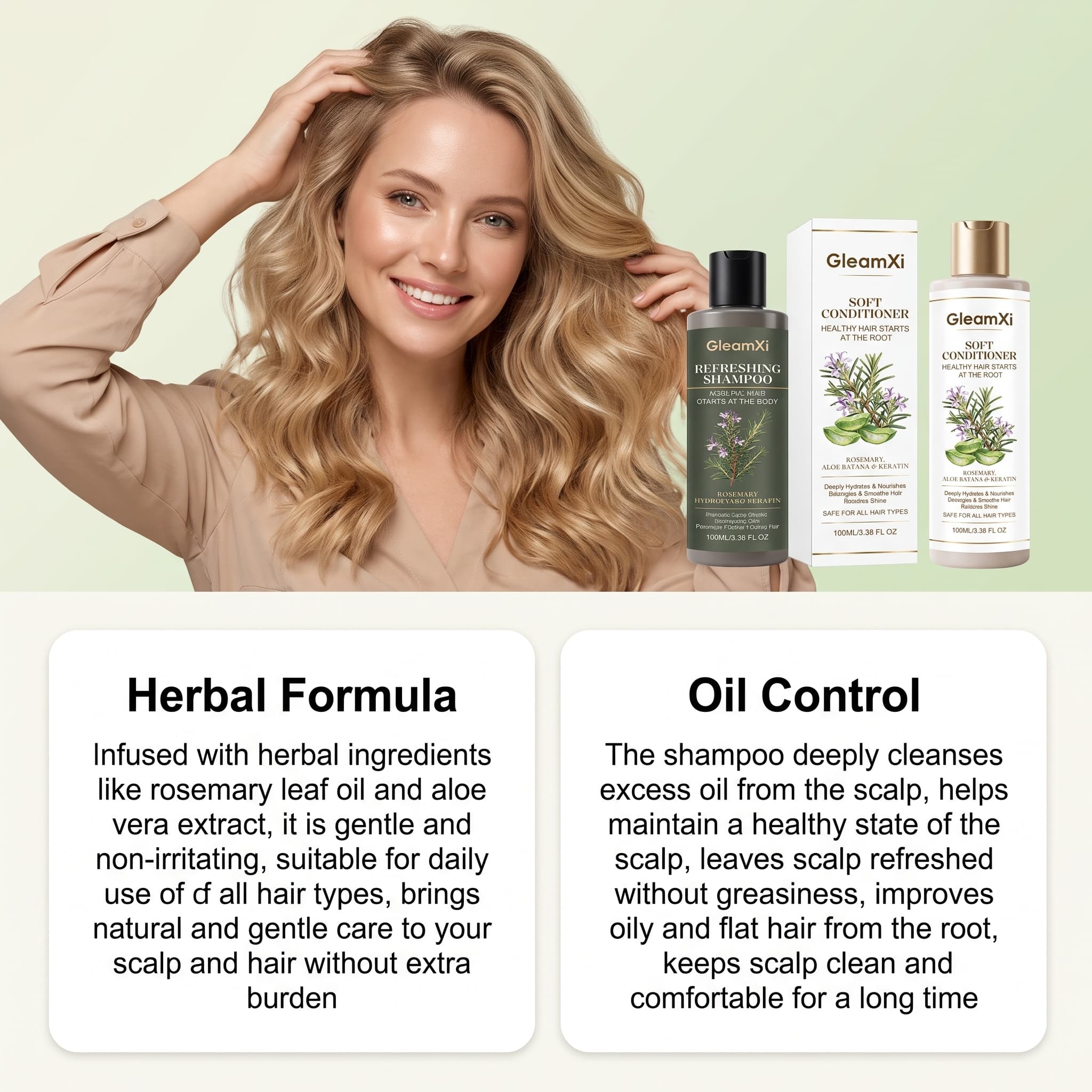 ローズマリーシャンプーコンディショナーセット オイルコントロ - Hair Care Keratin Shampoo のレビューと価格