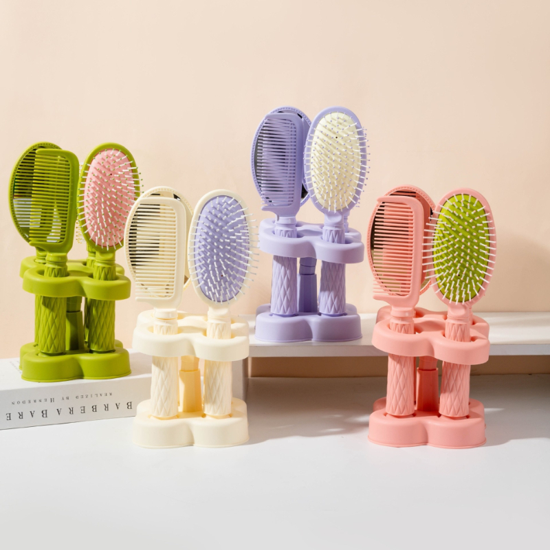 ミラーコーム4点セット（ベース付き）、高級エアクッションコー - Hair Care High End のレビューと価格