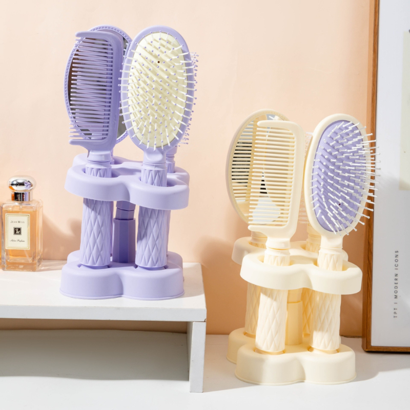 ミラーコーム4点セット（ベース付き）、高級エアクッションコー - Hair Care High End のレビューと価格