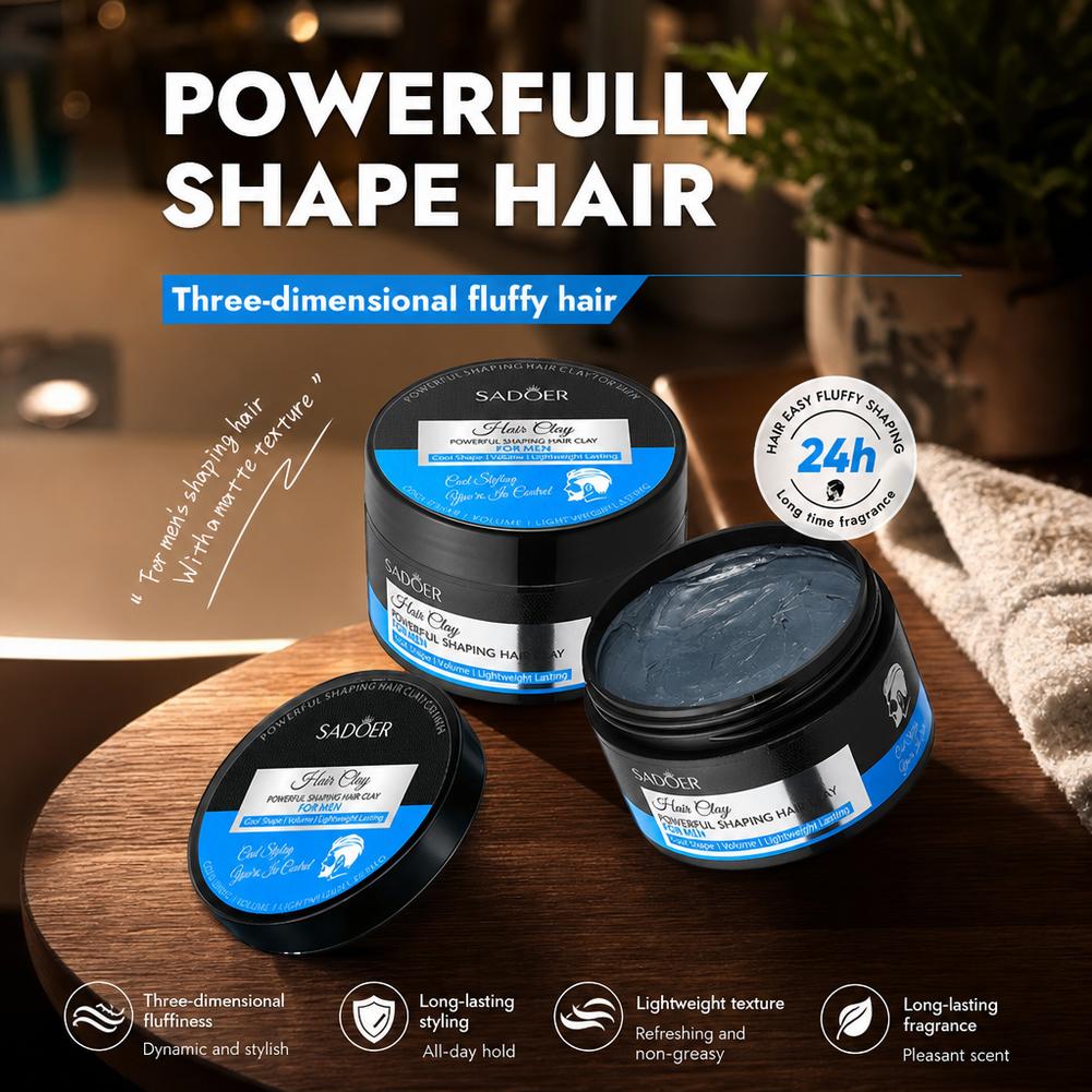 メンズヘアスタイリングクレイ 強力ホールド マット仕上げ ヘ - Hair Care Lotion のレビューと価格