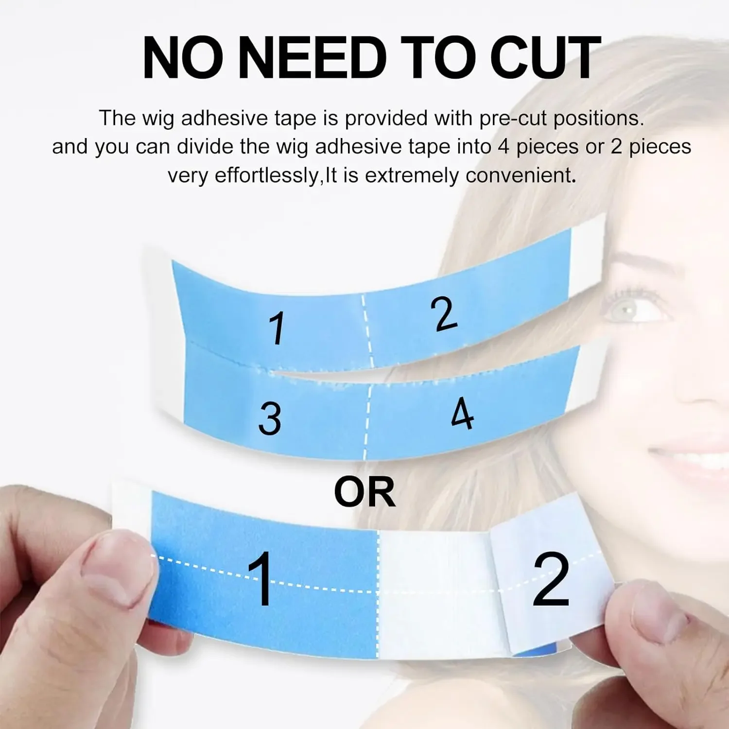 36枚入り/ロット 両面粘着 超強力ヘアウィッグテープ 防水 - Hair Extension Tape In のレビューと価格