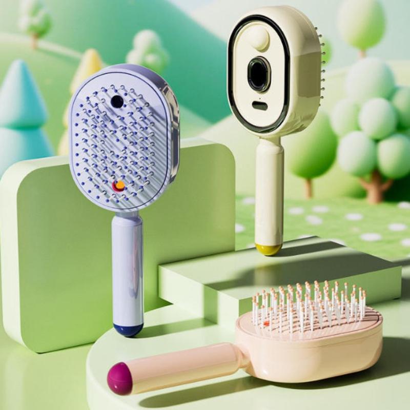 振動頭皮マッサージスプレーコームヘアオイルアトマイザーブラシ - Hair Care Oil のレビューと価格