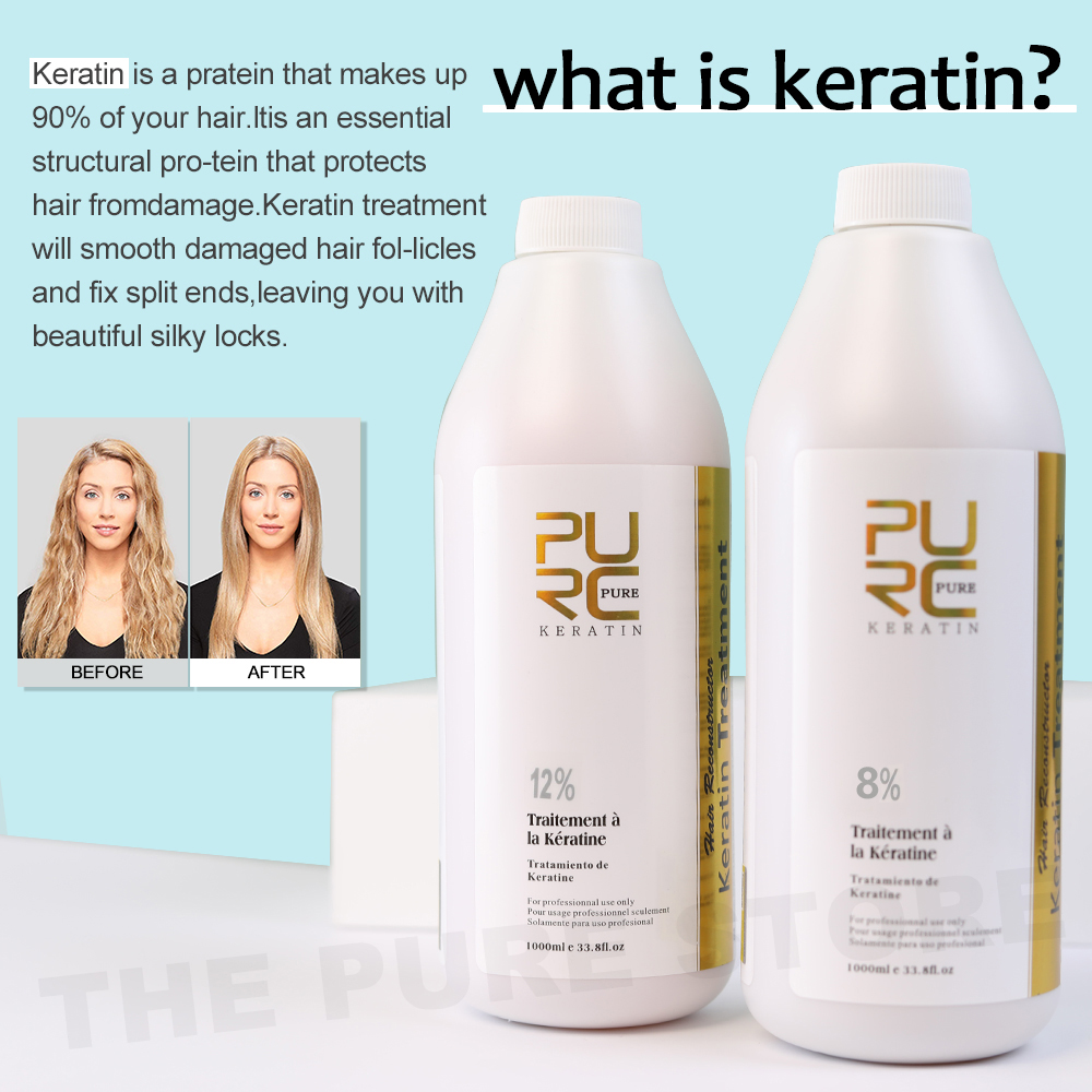 PURC 12% ケラチンスムージングヘアトリートメント縮れ - Hair Care With Protein のレビューと価格