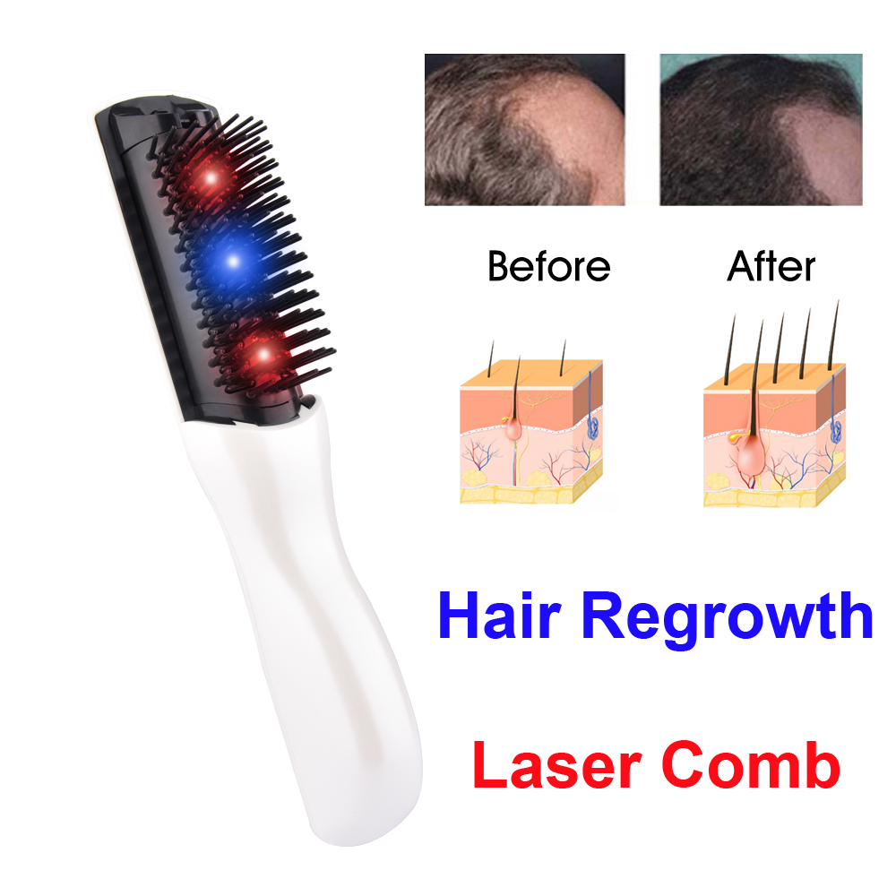電気レーザー育毛コーム抗脱毛治療赤外線振動ヘアブラシケアマッ - Hair Care With Protein のレビューと価格