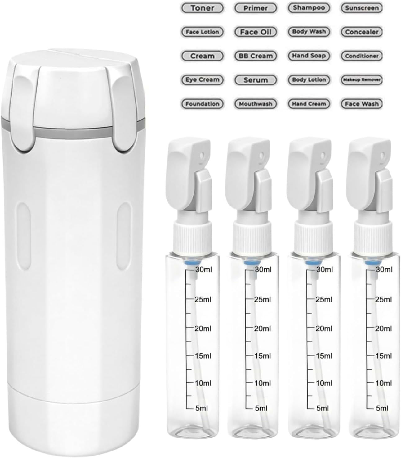 4 in 1トラベルディスペンサー 携帯用トラベルボトル 漏 - Dry Shampoo Travel のレビューと価格