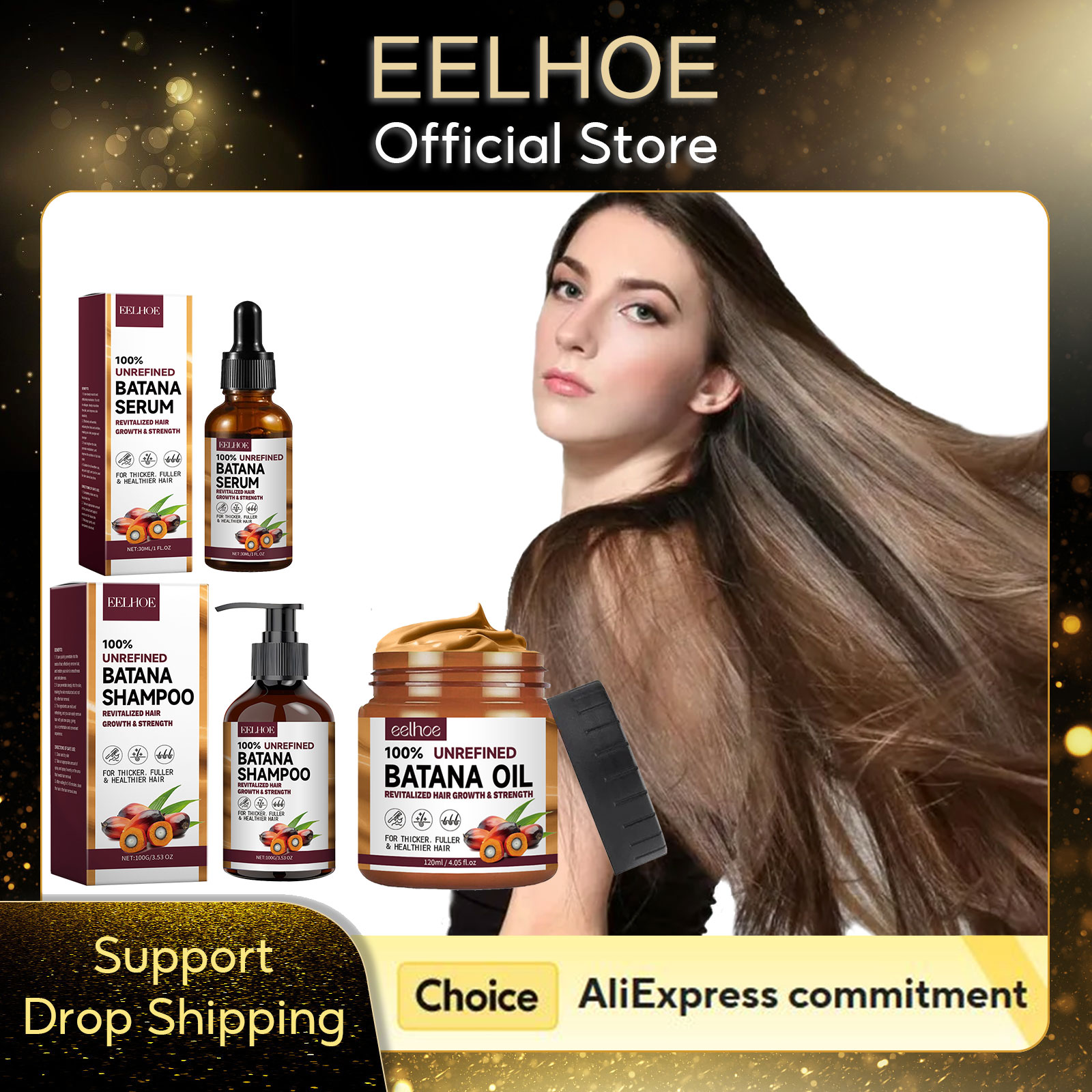 EELHOE 天然バタナオイル深い保湿滑らかな太い育毛シャン - Hair Care Keratin Shampoo のレビューと価格