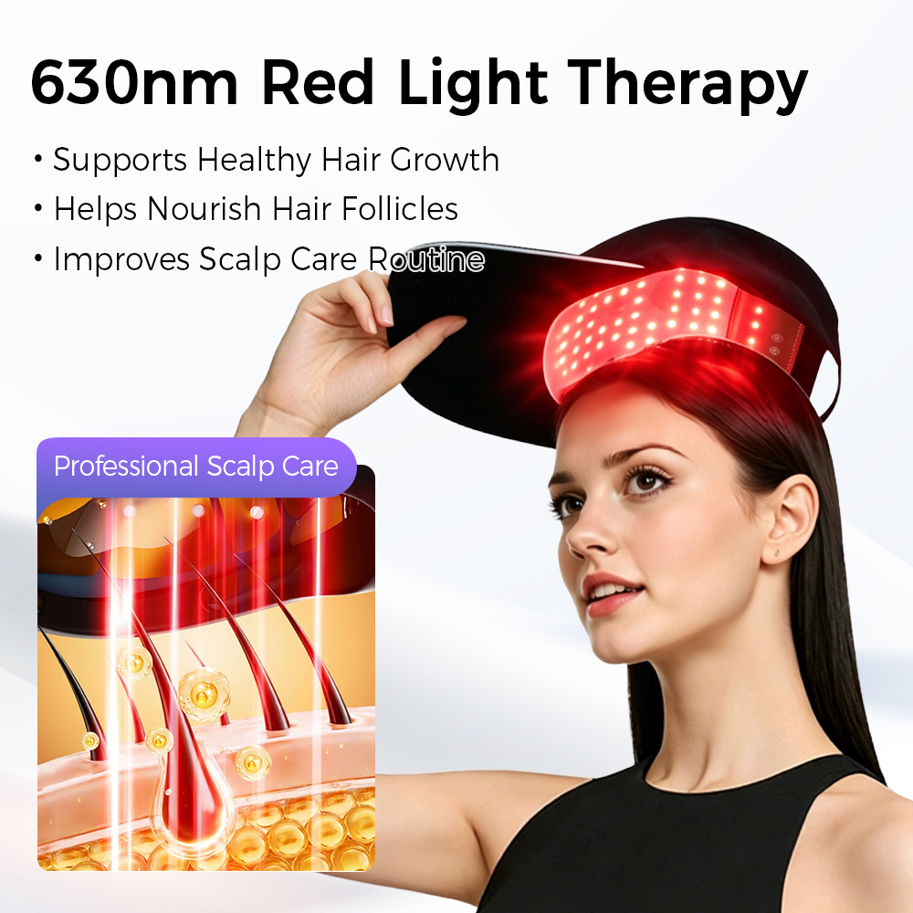 LED育毛キャップ 赤青光線療法帽子 630nm 470nm - Hair Care With Protein のレビューと価格